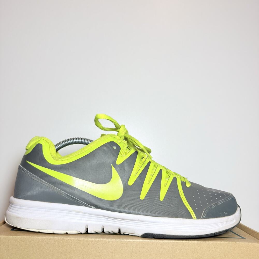 Nike Lunar Forever 4 Men's Size 11 Running Shoes Grey Volt Green Athletic Low